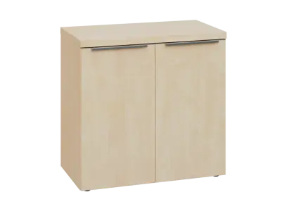 SIN 2 - 8D kancelářská skříň, 2-dveřová, 770x800x400, bříza světlá